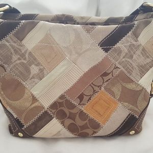 Coach Signature Patchwork Carly Bag